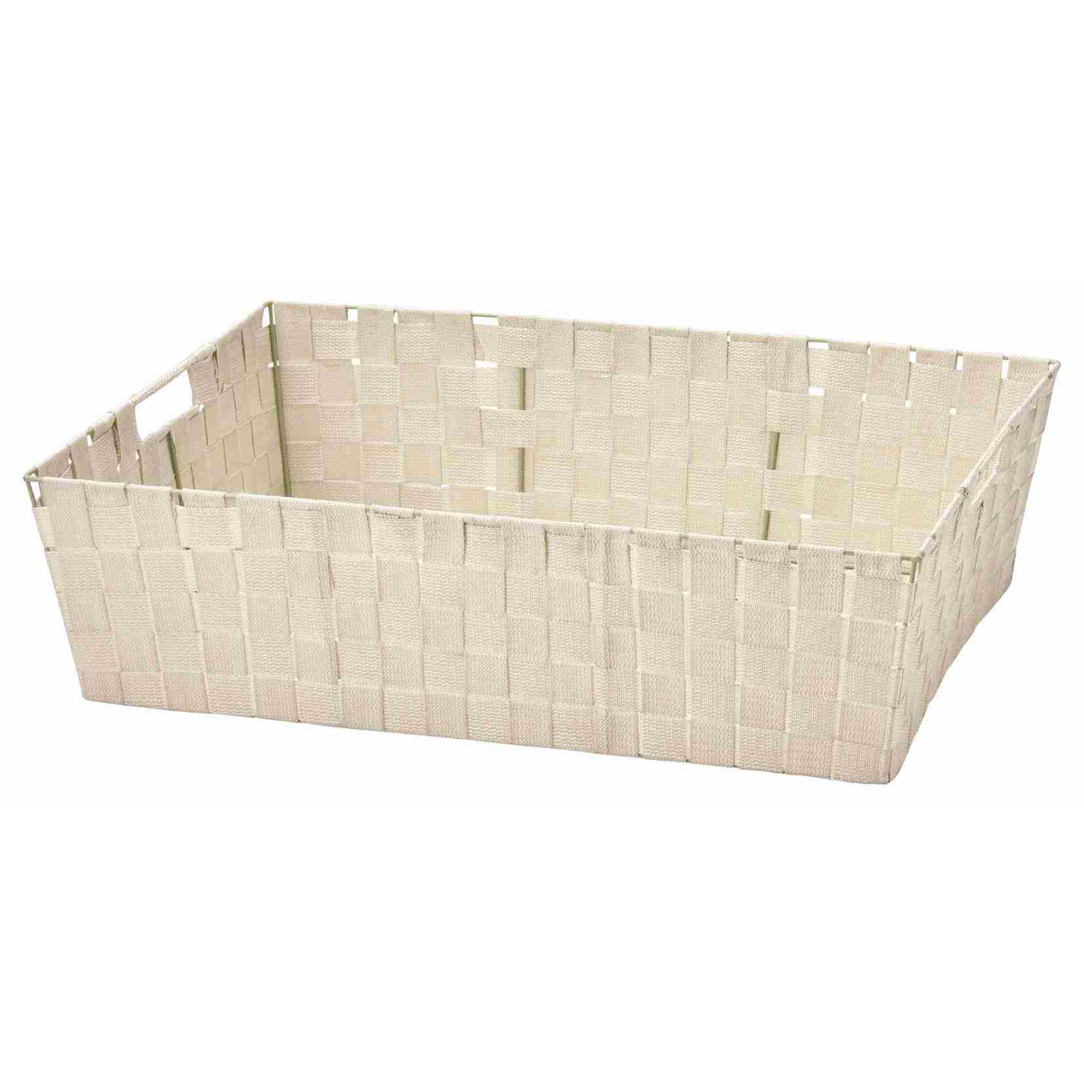 収納かご（大）品番175 ちどり産業 かご カラーボックス 収納バスケット レース生地