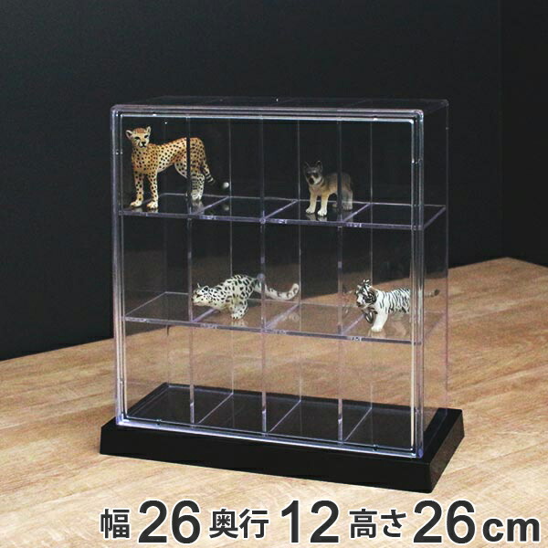 楽天市場】コレクションケース スクエア 16マス L16 卓上 クリアケース