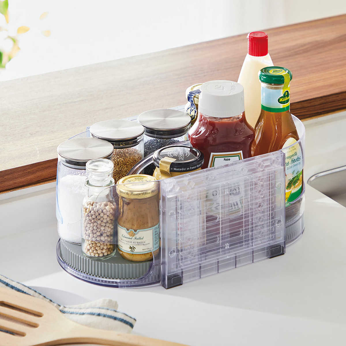 冷蔵庫収納 省スペース調味料ラック マワリーナ DX （ 冷蔵庫 収納