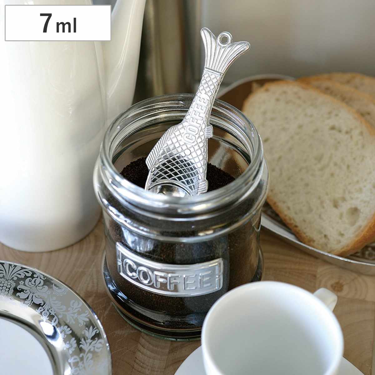 サヴィニャックマグ１個（300mi,陶器）＆ディッシュタオル1枚（オーシャンホエール,綿）＆焼き菓子４個・コーヒー（ドリップバッグ３個入）、 : マグカップ（ティーバッグ１個付き）・サヴィニャック