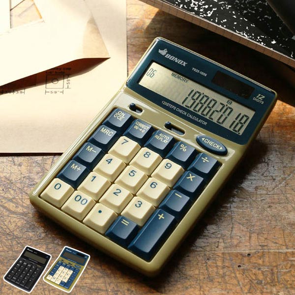 楽天市場 Dulton Bonox Calculator ボノックス カルキュレーター 電卓 カリキュレーター おしゃれ ダルトン スタイリッシュ 文具 デスク ベージュ ブラック ボタン電池 ソーラー電池 オートリプレイ チェック メモリー機能 テレワーク クリスマス 樹緑 Kimidori