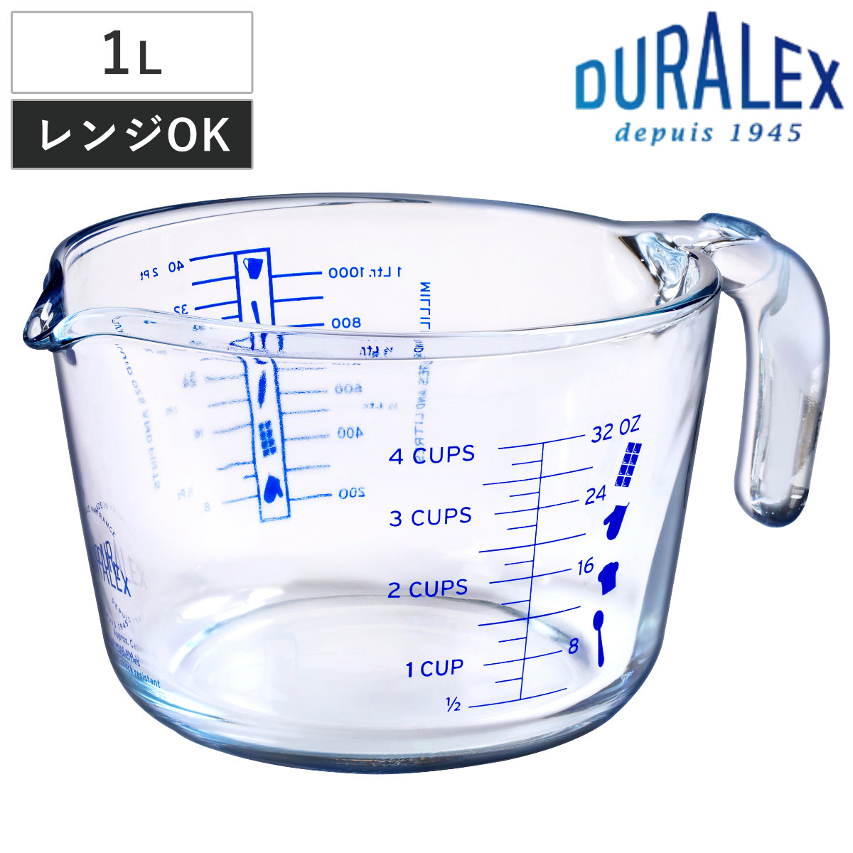 楽天市場】PYREX 計量カップ 1L 耐熱ガラス 取っ手付き メジャー 楽天市場】PYREX 計量カップ 1L 耐熱ガラス 取っ手付き メジャー