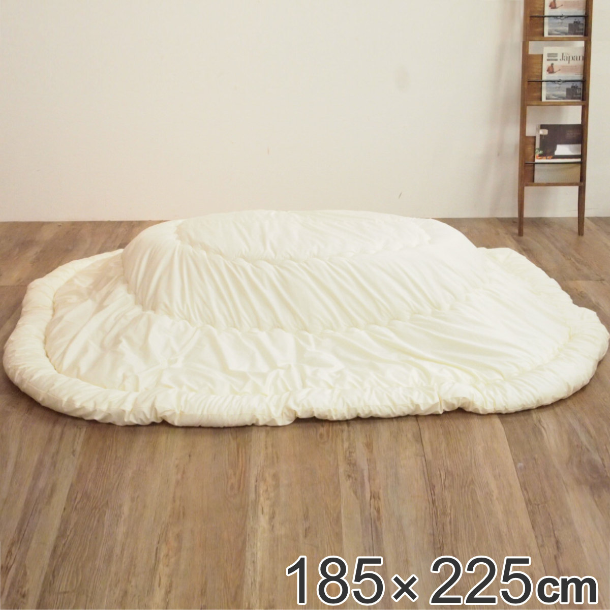 こたつ布団 185×225cm カバーなし 楕円 日本製 （ 送料無料 こたつふとん コタツ 布団 無地 白 厚手タイプ 消臭 抗菌 高品質 国産 ）