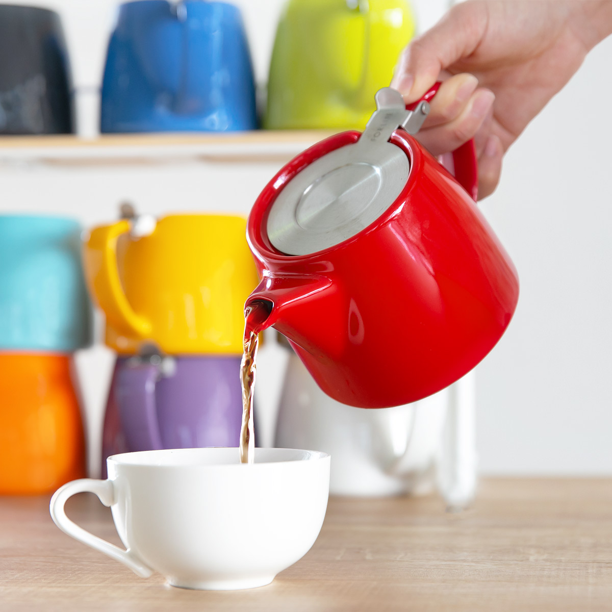 楽天市場】ティーポット ノルディカ 紅茶ポット 0.7L ホーロー製