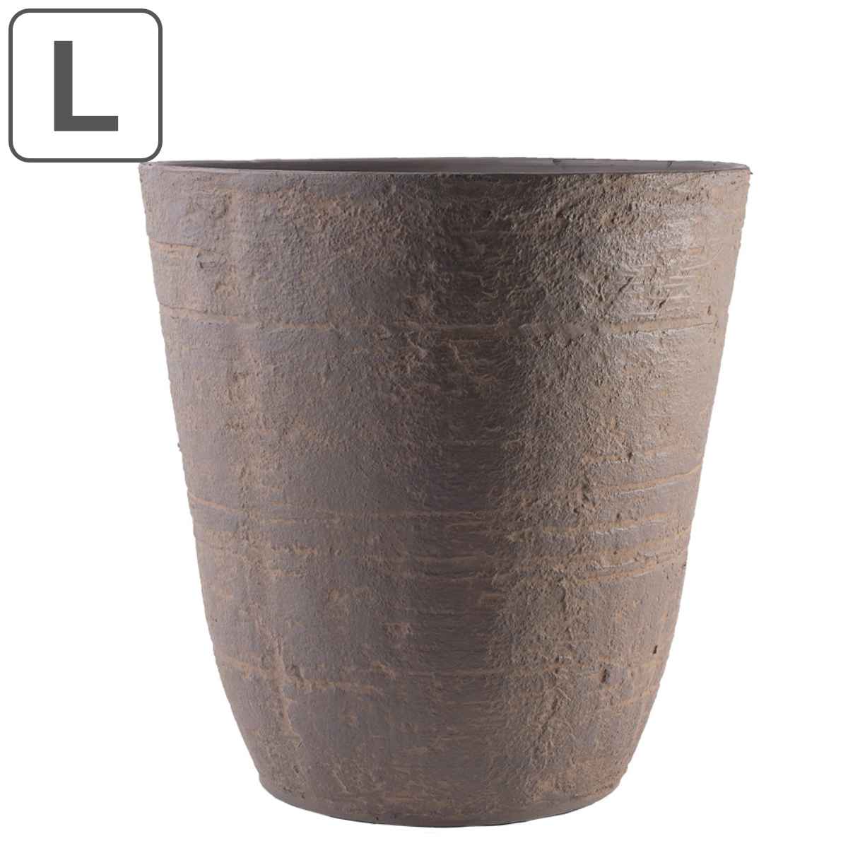 プランター FR円錐ポットサンダルウッド 直径42×高さ45cm ( 送料無料 植木鉢 プラントポット 植物用ポット 花器 鉢カバー ポット 丸 円すい 植木鉢カバー プラスチック 植物 花 観葉植物 園芸 直植え インテリア 軽量 )|リビングート 店