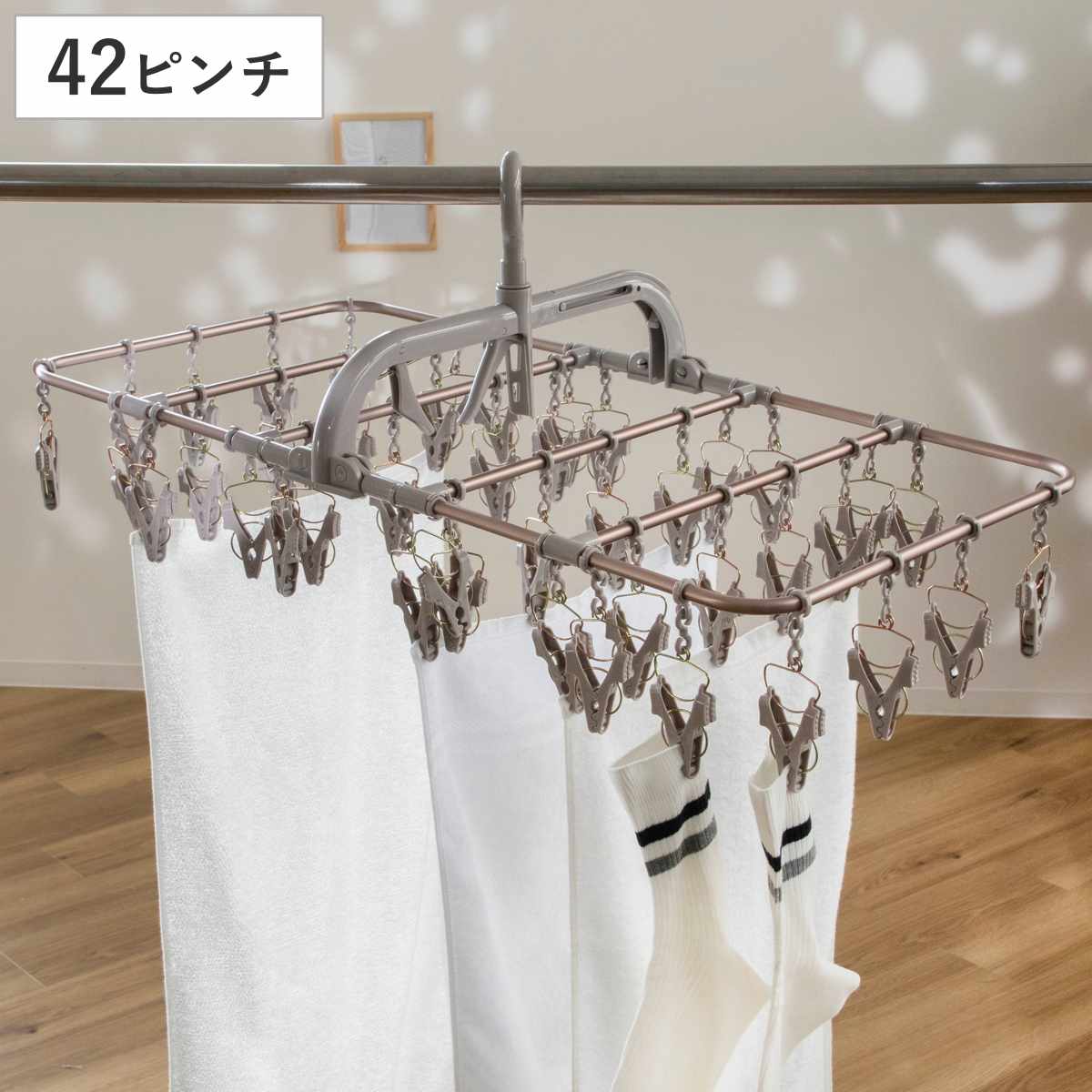 楽天市場】洗濯ハンガー ALUMI HANGER アルミランドリーハンガー 角