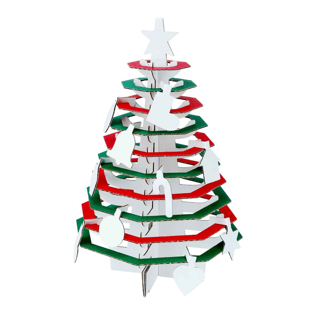 楽天市場】ペーパークラフト 工作キット クリスマスツリー ダンボール