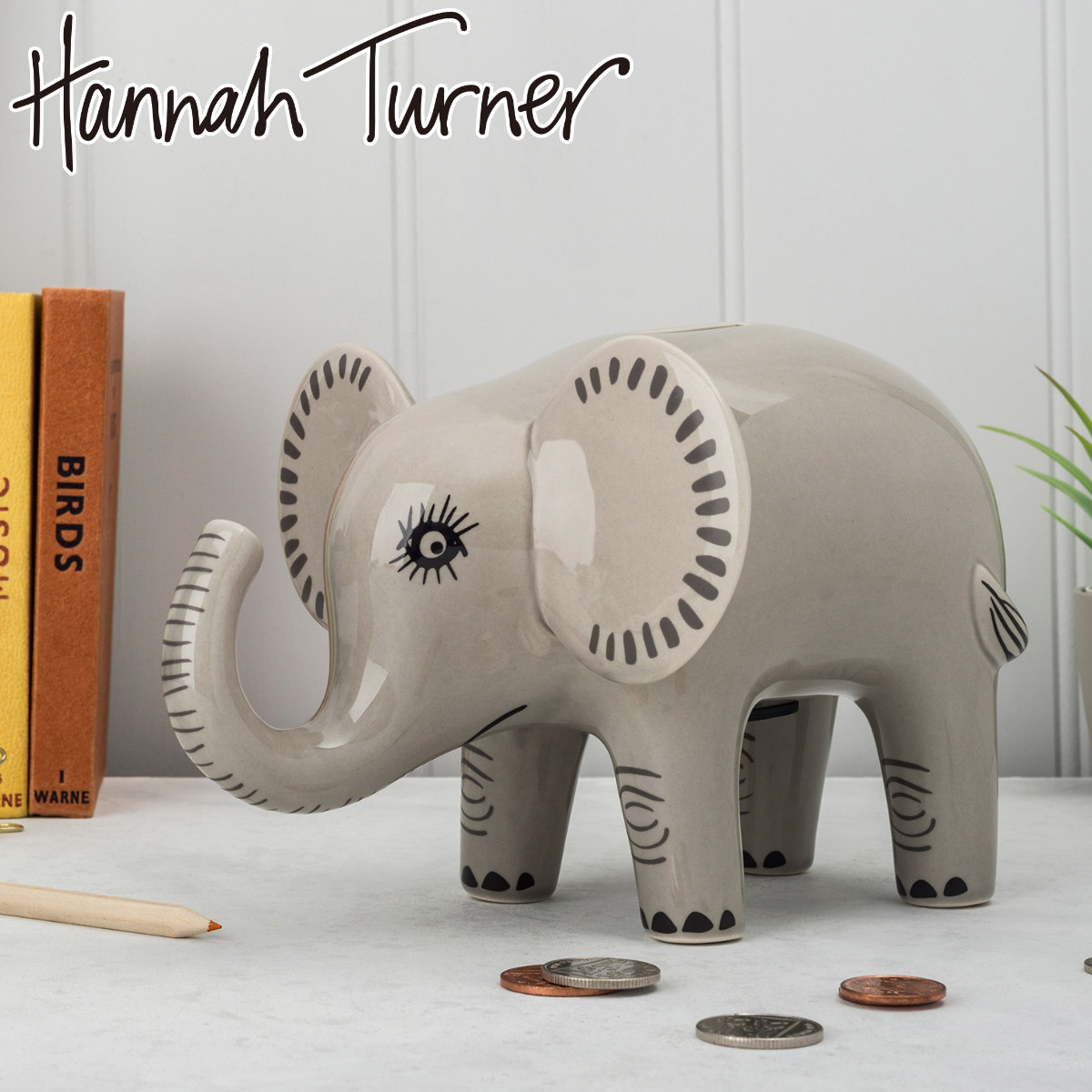 楽天市場】Hannah Turner ハンナターナー 貯金箱 ゾウ Money Box