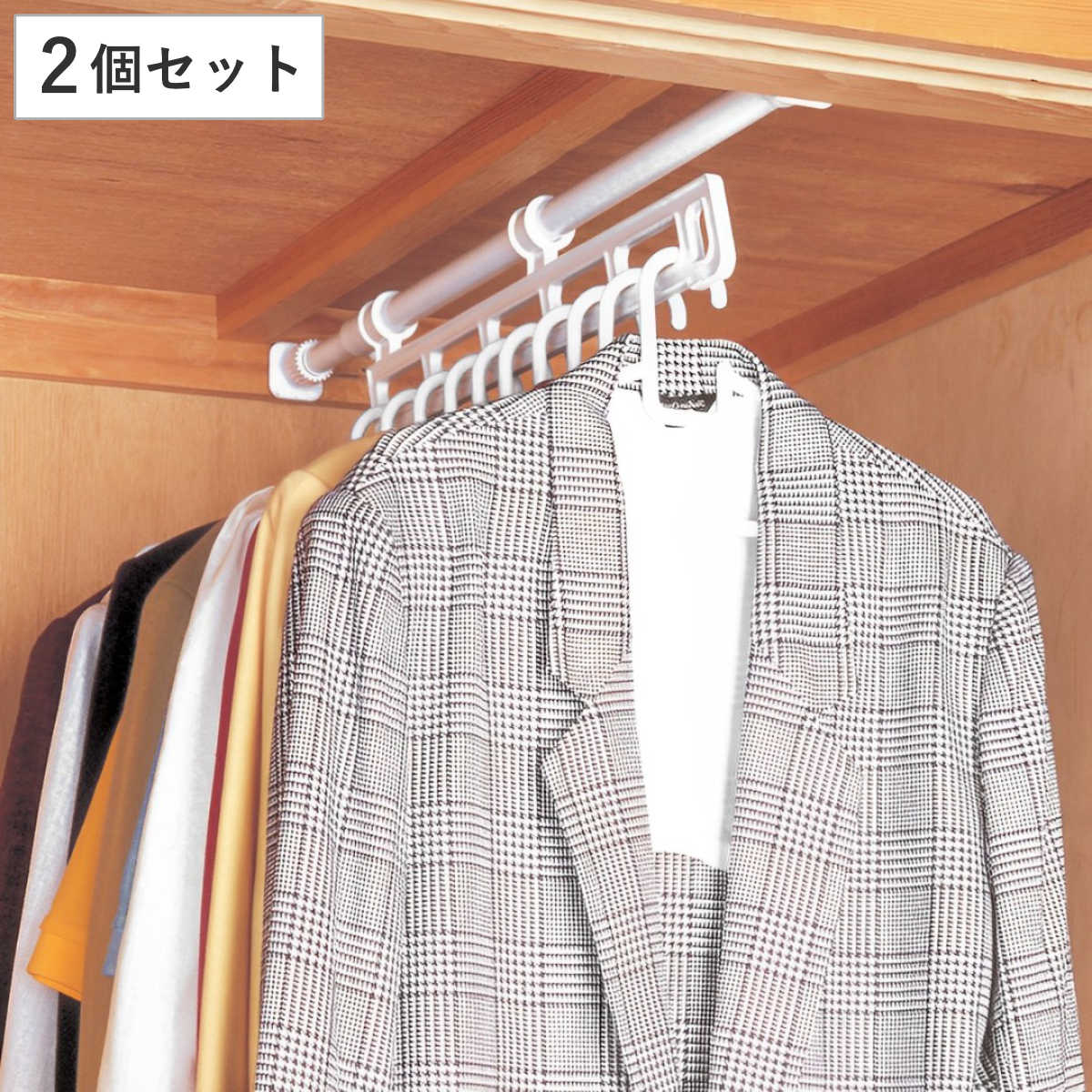 楽天市場】押入れ収納 スパイクハンガー ハンガーラック 突っ張り