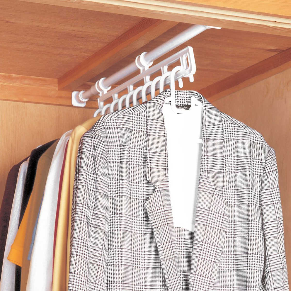 楽天市場】押入れ収納 つっぱりクローゼットハンガー 幅70〜120cm 伸縮