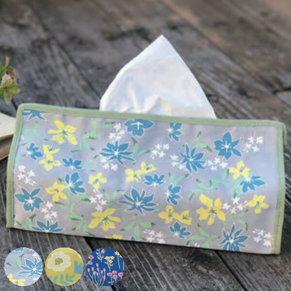 値下げ】新品 工房ゆずりは ティッシュBOX カバー 花柄 プレゼントゆー