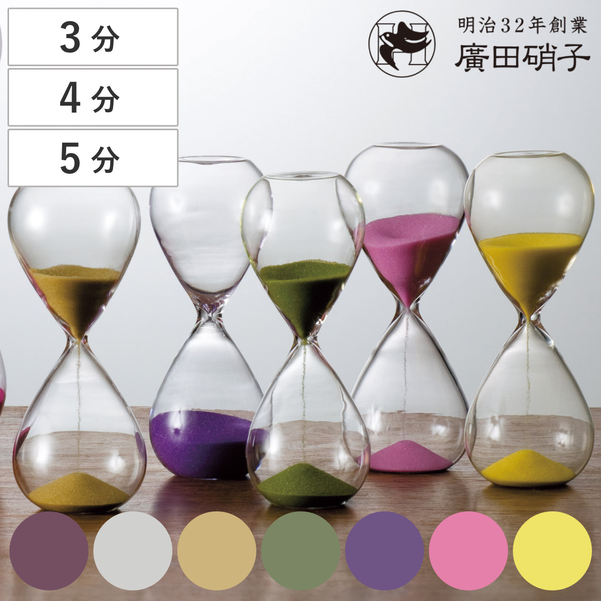 楽天市場】砂時計 ガラス 1分 2分 3分 4分 5分 （ タイマー 砂 時計
