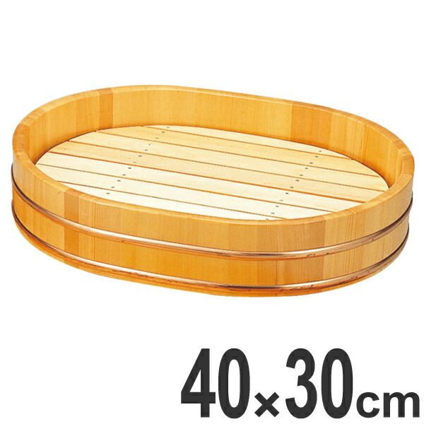 楽天市場】盛器 木製 尺5 小判桶盛込器 目皿付き 皿 食器 刺身 お造り