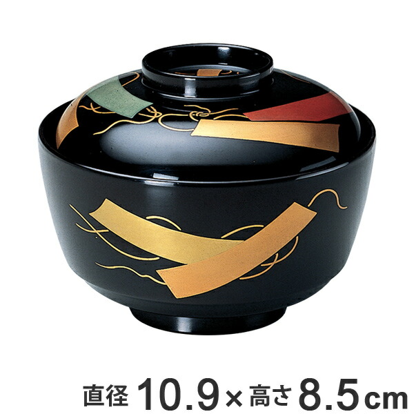 吸物椀 木製 松川椀 短冊 本漆塗 手描き磨蒔絵 お椀 食器 業務用 ( 椀 汁椀 味噌汁椀 吸物 吸い物 本漆塗 味噌汁 蓋付き 漆 塗り 漆塗り 漆器 和食器 和風 懐石 懐石料理 飲食店 料亭 旅館 )