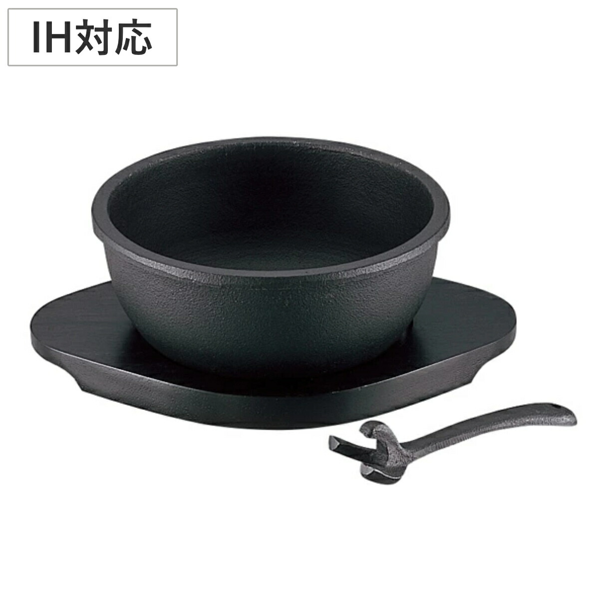Hat アウトレット 石鍋18cmベルト付と木台10個セット Amazon | 石焼きビビンバ 器 石鍋ホームレストランビビンバ韓国