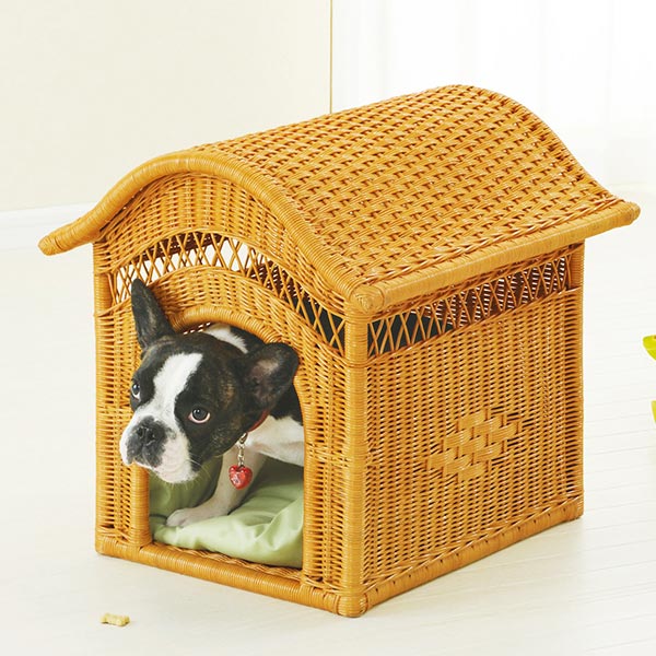 超歓迎 ペットハウス ラタン 犬小屋 籐家具 幅45cm ラタン 送料無料 犬小屋 室内用 アジアン 期間限定送料無料 Www Lexusoman Com