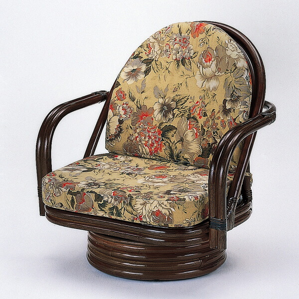 【新品 】360度回転 座椅子 　ジャガード生地 ラタン　アウトレット 新品 】360度回転 座椅子 ジャガード生地 ラタンアウトレット