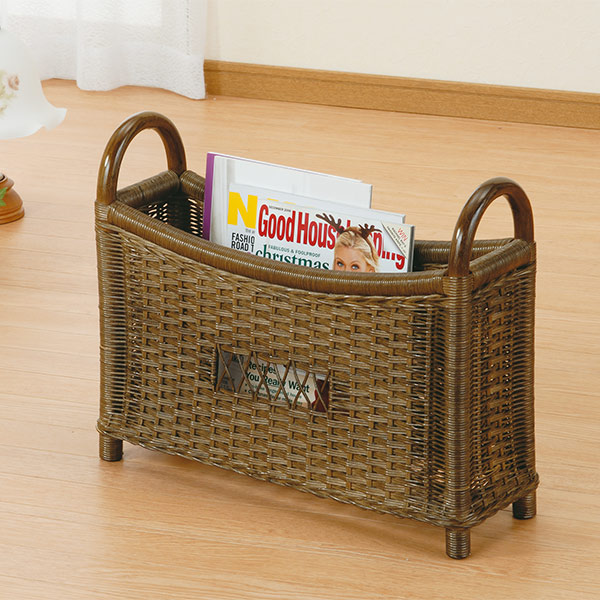 70-80s ヴィンテージ ラタン マガジンラック ブックスタンド 籐 本立て 70-80s ヴィンテージ ラタン マガジンラック ブックスタンド 籐