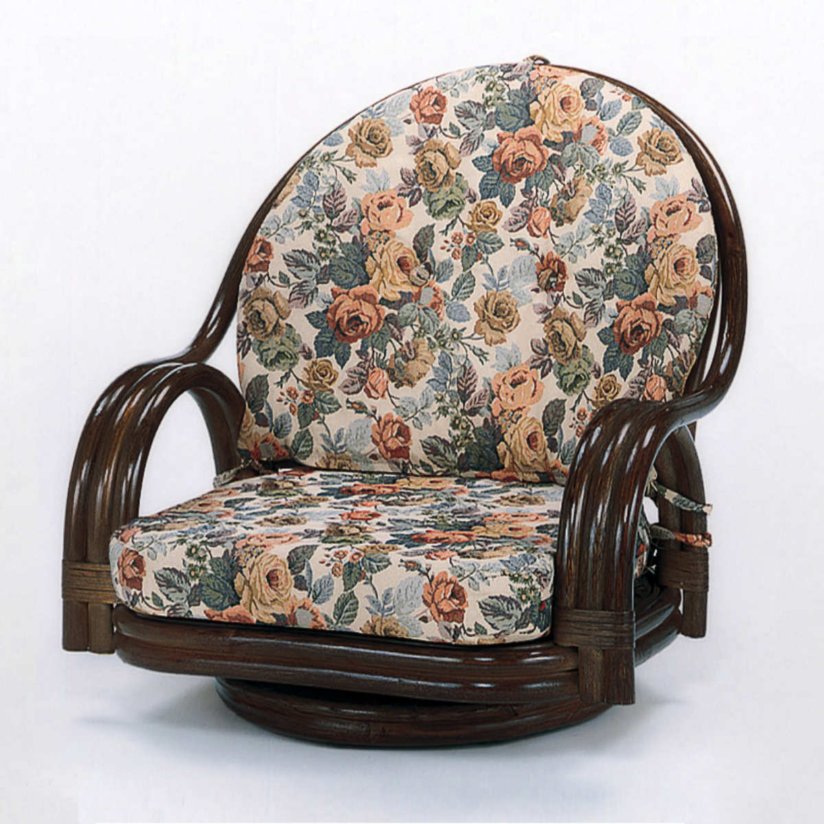 楽天市場】回転座椅子 ラタンチェア 籐家具 座面高35cm （ 送料