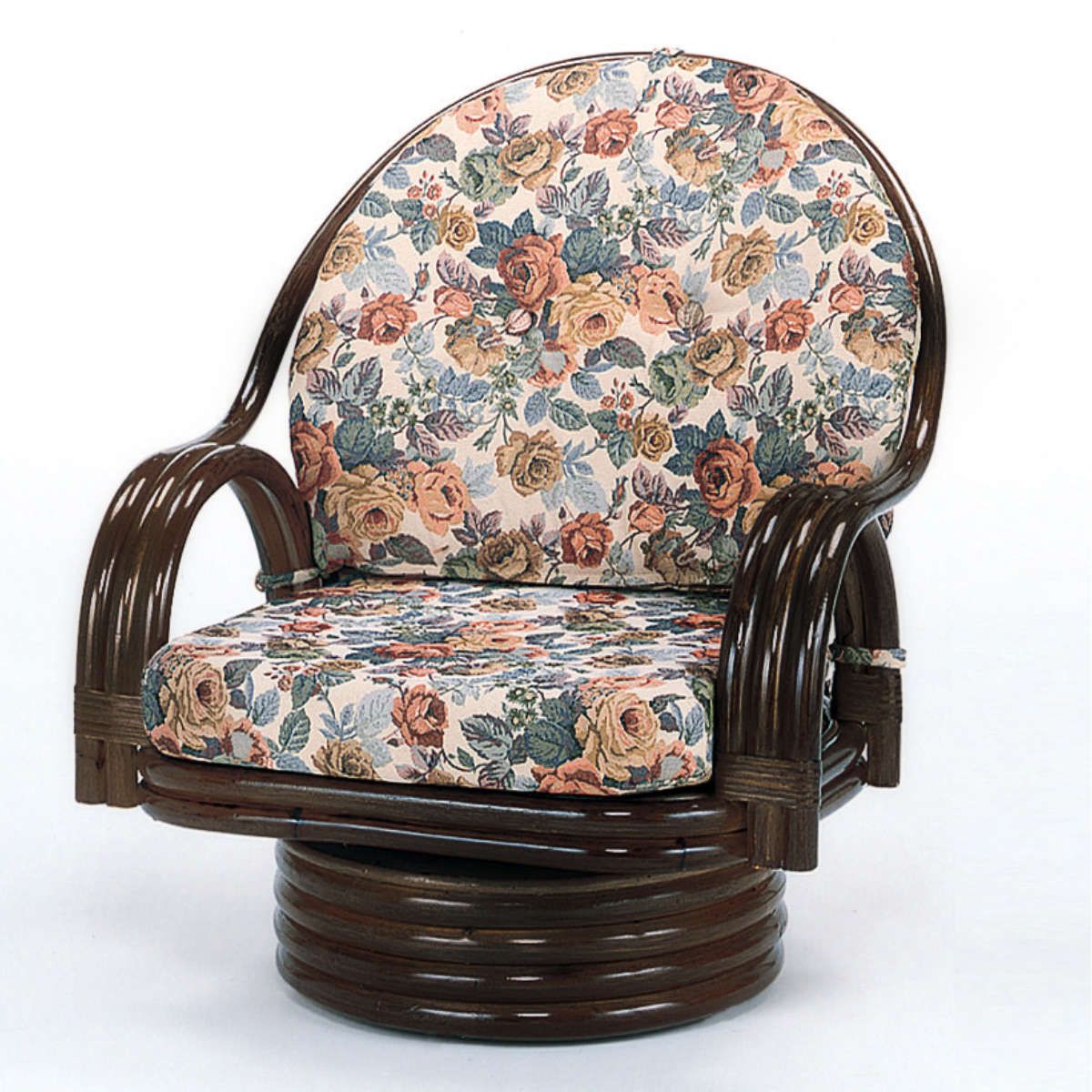 楽天市場】籐 回転座椅子 ミドルタイプ ラタンチェア 座面高24cm