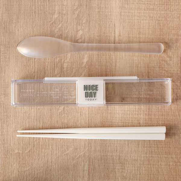 コンビセットとっても強いケース入りスプーン箸18cm