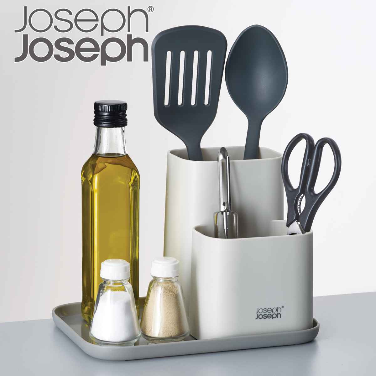 【楽天市場】Joseph Joseph キッチンツールスタンド デュオ ワークトップオーガナイザー （ ジョセフジョセフ DUO キッチン