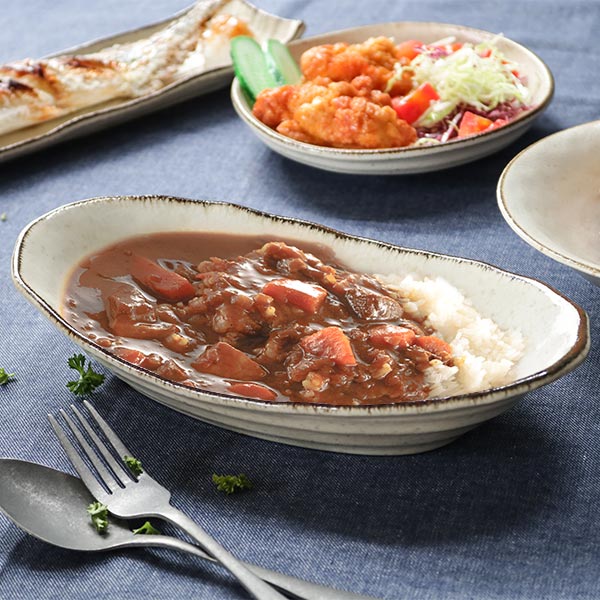 楽天市場】カレー＆パスタ皿 26cm COTON 皿 食器 洋食器 磁器 日本製 同色3枚セット （ 食洗機対応 電子レンジ対応 カレー皿 楕円  パスタ皿 耐熱 オーブン対応 ボウル カレー パスタ オーバル 大鉢 おしゃれ 和モダン ） : リビングート 楽天市場店