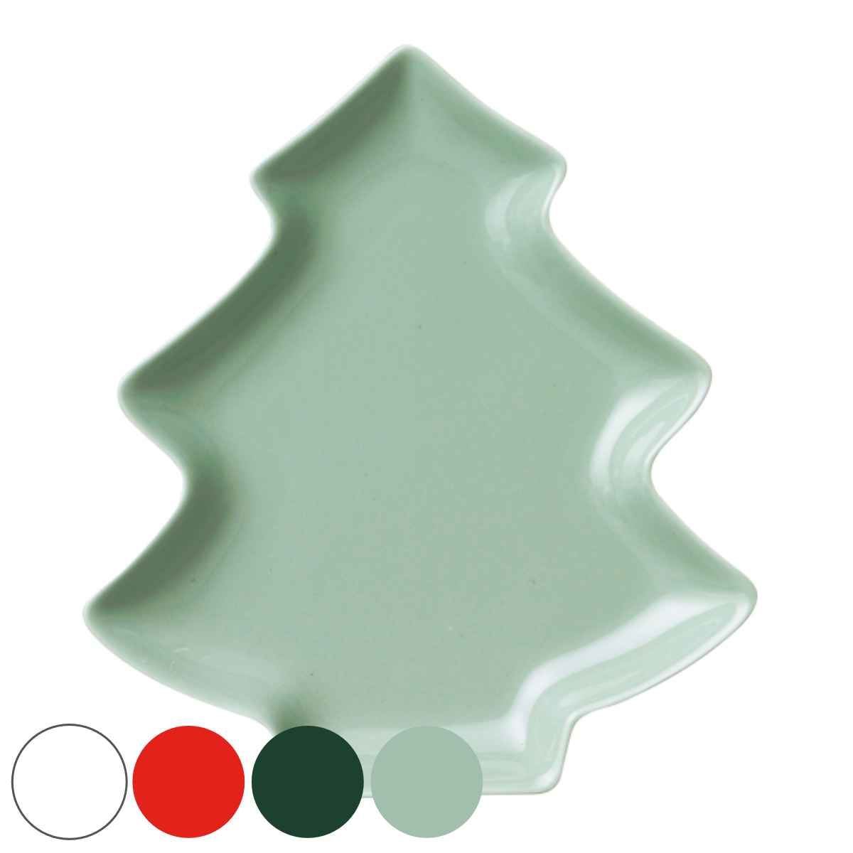 楽天市場】クリスマス ツリープレート アッシュグリーン ツリー型 美濃