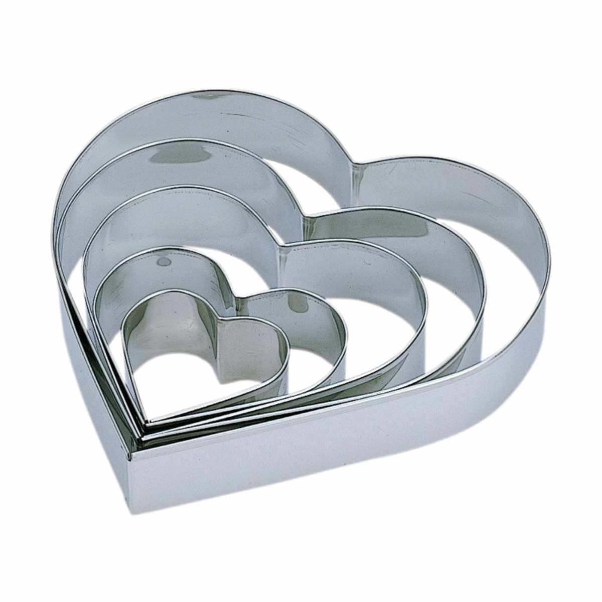 楽天市場】クッキー抜き型 ユニークハート7pセット クッキー型