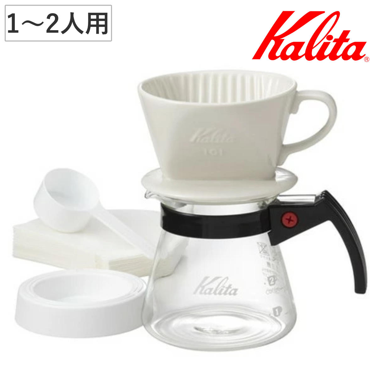 楽天市場】Kalita カリタ ドリップセット 102 ロト セット N （ 2～4人