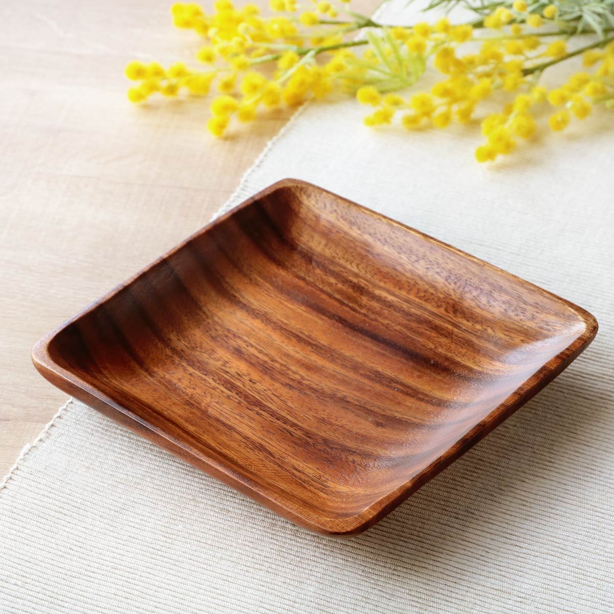 楽天市場】プレート 12.5cm S スクエア アカシア製 食洗機対応 楽天市場】プレート 12.5cm S スクエア アカシア製 食洗機対応