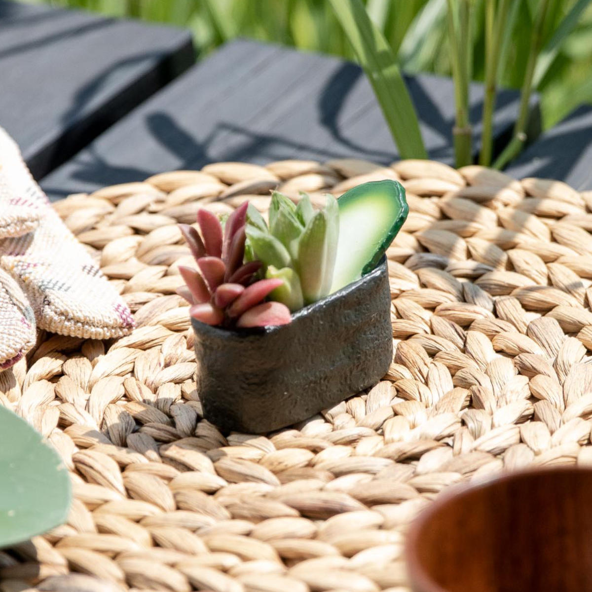 プランター 江戸前寿司のミニミニポット 植木鉢 プラントポット 植物用ポット ミニポット 鉢 ポット 小さい ミニ 卓上 置く 植物 花 観葉植物 多肉植物 サボテン 園芸 直植え インテリア 軍艦巻き 寿司 再入荷 予約販売