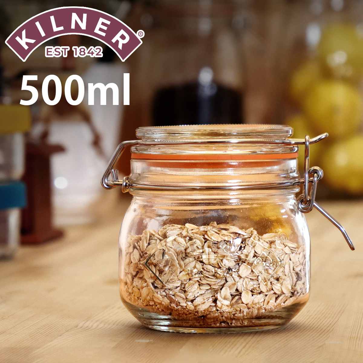 【楽天市場】保存容器 KILNER ROUND CLIPTOP JAR 0.5L （ キルナー クリップトップジャー 500ml 保存瓶