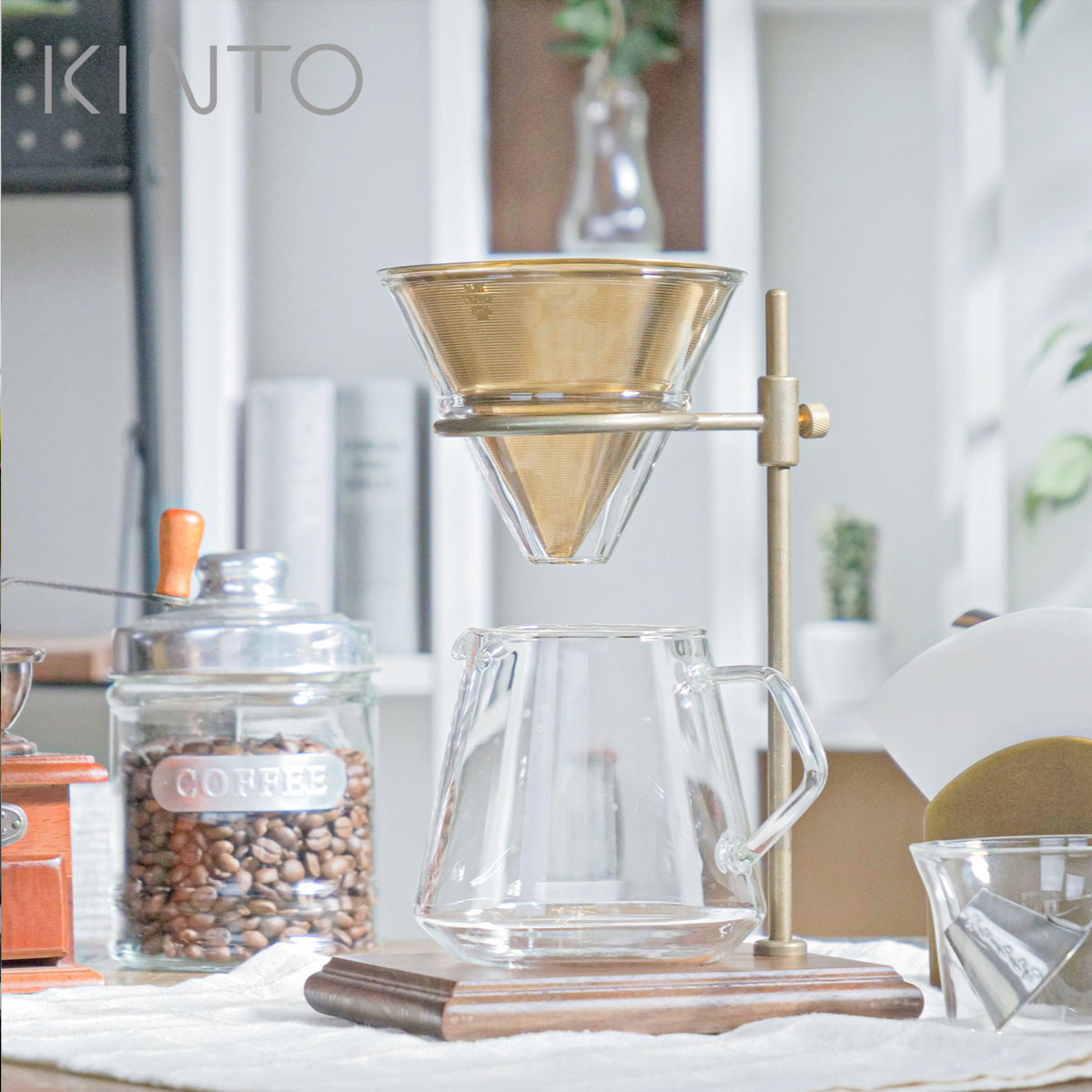 KINTO キントー SLOW COFFEE STYLE SPECIALTY SCS-S02 ブリューワースタンドセット 4cups （ コーヒーサーバー 4杯分 食洗機対応 コーヒーメーカー ガラス製 ブリュワー コーヒーウェア ）