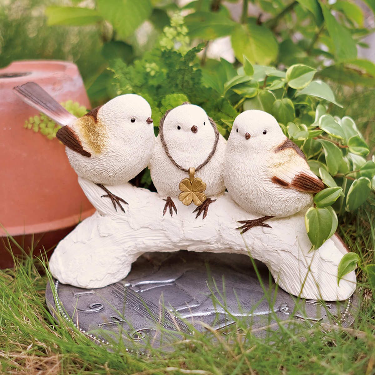 楽天市場】【ポイント10倍】シマエナガ ガーデンオーナメント【鳥