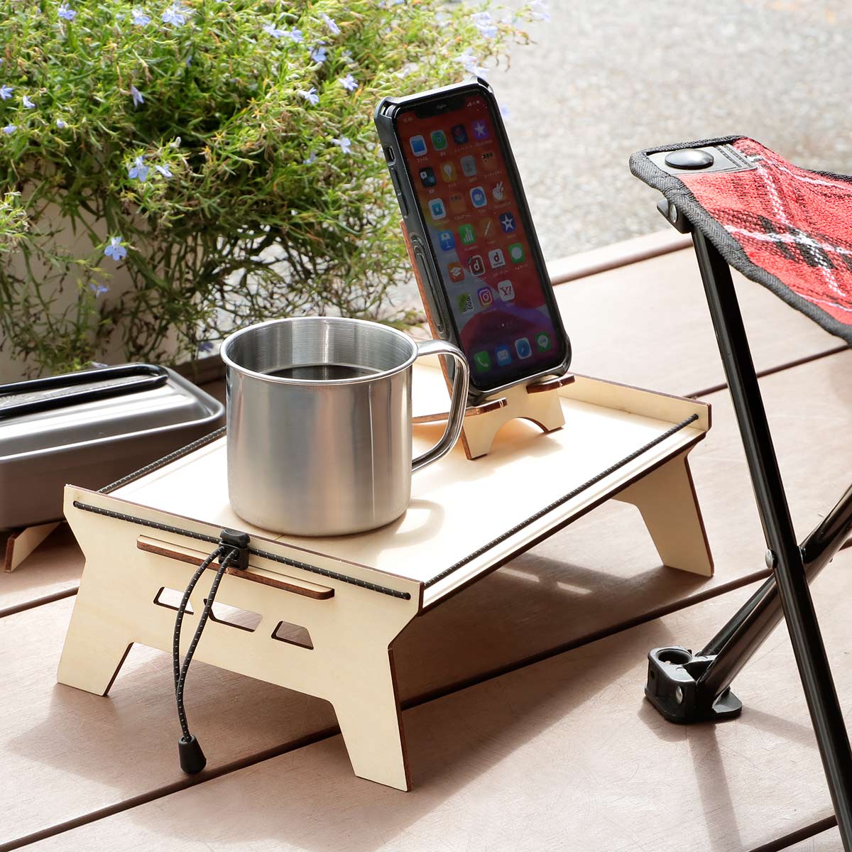 楽天市場】送料無料 キャンプ ミニテーブル 木製 アウトドア