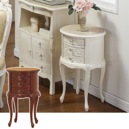 Livingut Round Chest Three Steps Como Side Chest Cabinet