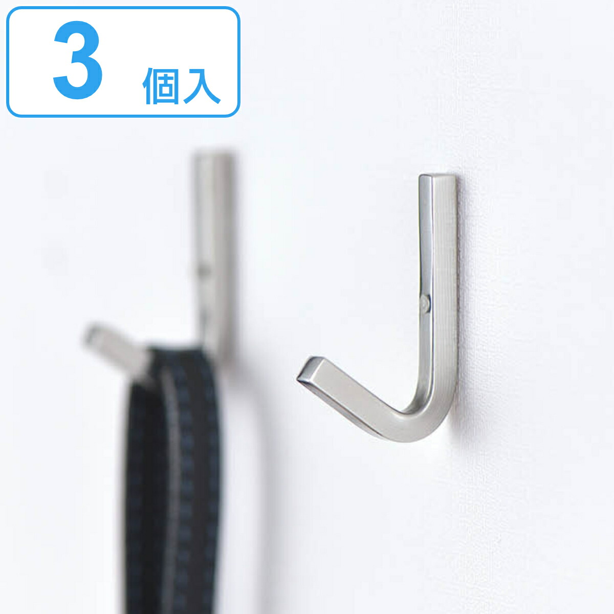【楽天市場】フック SOROU ステンレスピンフック ( 壁掛けフック 3個入り 壁 金具 ピンフック 18-8ステンレス 壁掛け 石膏ボード ...