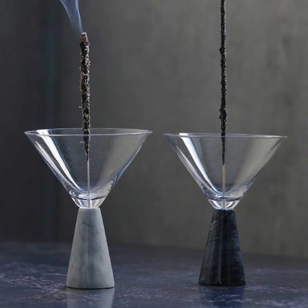 楽天市場】お香立て ルノ 吹きガラス （ インセンスホルダー ガラス 香