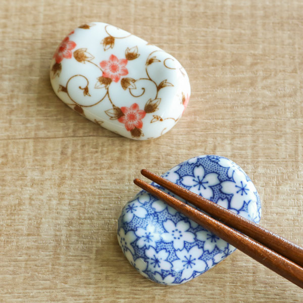 陶器 花形 箸置き 4個セット 楽天市場】【ポイント5倍 19日20時〜20日】 箸置き 桜 陶器製