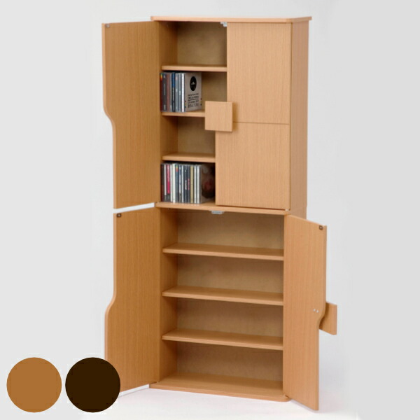 本棚 正規品 約幅49cm 4枚扉 収納キャビネット Cdラック 8段 本棚 送料無料 おしゃれ 茶色 ブラウン ナチュラル コミックラック 壁面 省スペース スリムラック 収納 スリム 大容量 壁面収納 ブックラック ラック Beachsidecliniccr Com