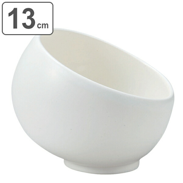ボウル 13cm ハスボウル M.STYLE スウィーツパレット ストーンウェア （ 送料無料 皿 食器 洋食器 日本製 食洗機対応 電子レンジ対応 小鉢 丸 斜め カップ お碗 スープボウル ななめ おしゃれ かわいい 白 ホワイト ）