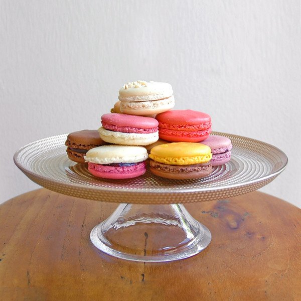 楽天市場】グラスコンポート S マカロン お菓子皿 食器 ガラス製