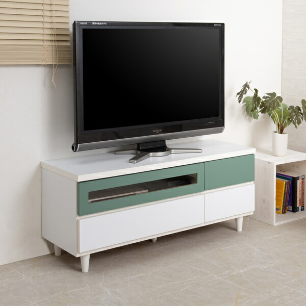 Web限定カラー 可愛い 白 ホワイト 緑 グリーン リビングボード リビング収納 ロータイプ Tvラック Tvボード Tv台 テレビラック テレビボード 送料無料 約幅1cm Paprika ローボード テレビ台 かわいい おしゃれ 大人可愛い sa0030 Mamanminimaliste Com