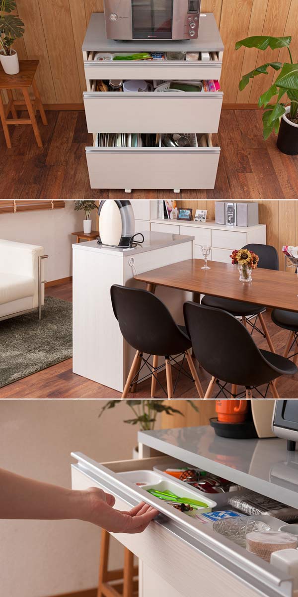 キッチンカウンター 引出し 3段 天板鏡面仕上 2口コンセント付 幅80cm 送料無料 キッチン収納 間仕切り シンプル カウンター カウンターキッチン 台所 鏡面 システムキッチン スッキリ レンジ台 スライドレール Neokimya Com