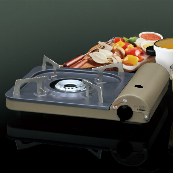 卓上使用可！キャプテンスタッグコンパクトコンロ キューブ ステンレス卓上コンロ(グリル) - アウトドア・キャンプ