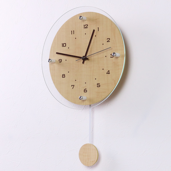 【楽天市場】掛け時計 電波時計 アンティール 振り子時計 北欧 壁掛け 時計 （ 送料無料 アナログ 電波 壁掛け時計 rimlex 木製