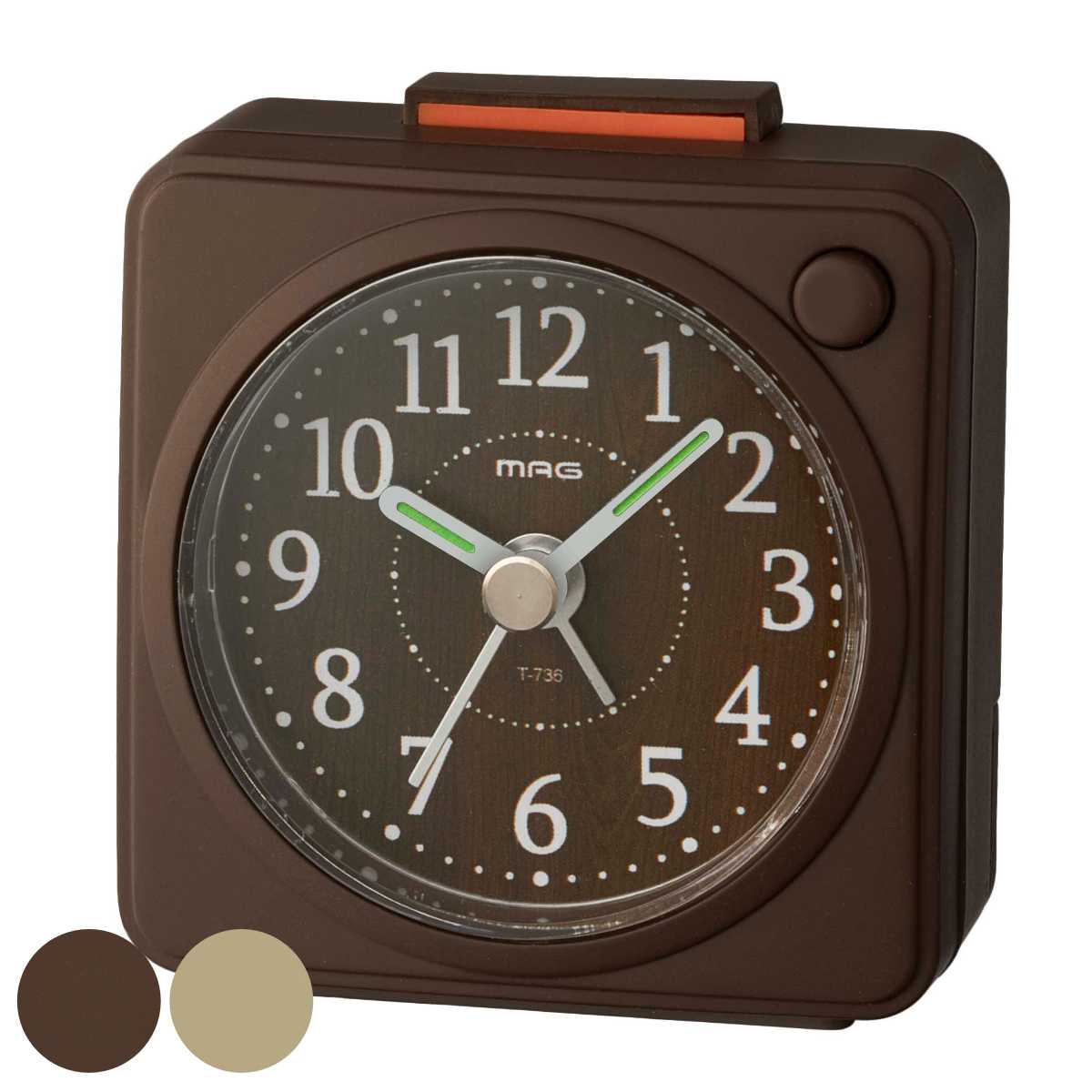 楽天市場】目覚まし時計 あけぼの 置き時計 ライト付き スヌーズ機能