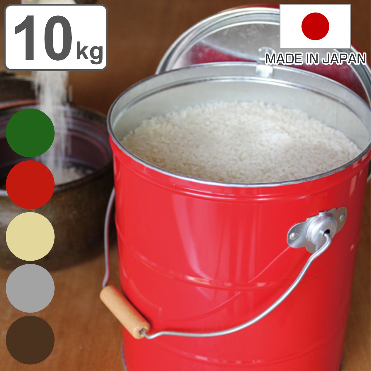 楽天市場】米びつ オバケツ OBAKETSU ライスストッカー （ 5kg
