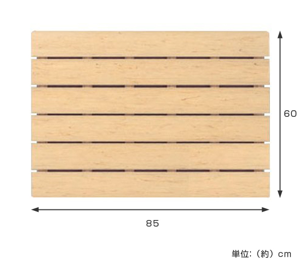 【楽天市場】すのこ 風呂マット 木目すのこ 6枚板 （ 浴室マット スノコ 木目すのこ 風呂用 風呂 お風呂マット 浴室内 バスマット バス